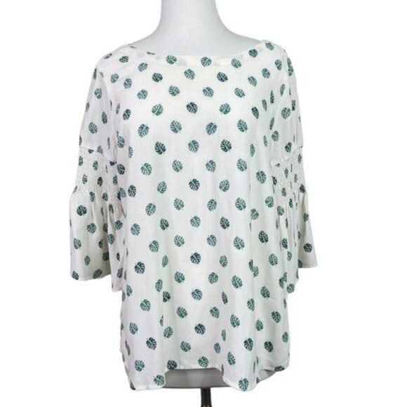 Loft Blouse Size Small Palm Leaf - Picture 4 of 5